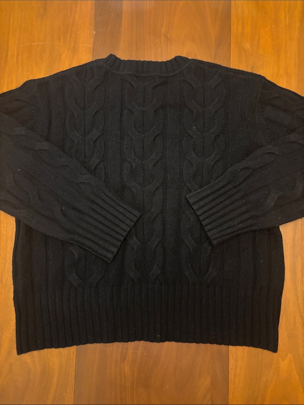Banana Republic Black Cable Crewneck Sweater - Picture 6 of 6